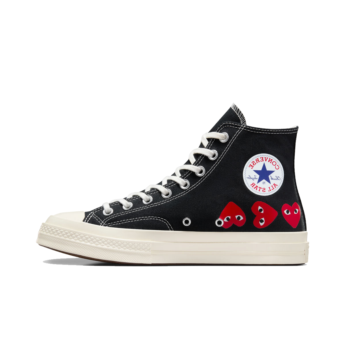 Comme des Garçons PLAY x Converse Chuck 70 Hi 'Black Multi Heart