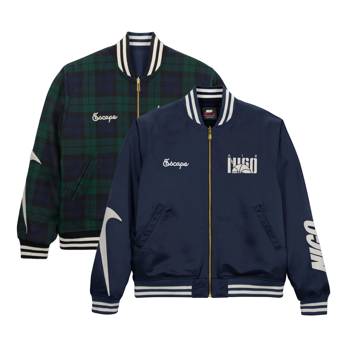 Nigo x Nike Reversible Varsity Jacket 'Navy' - College Pack