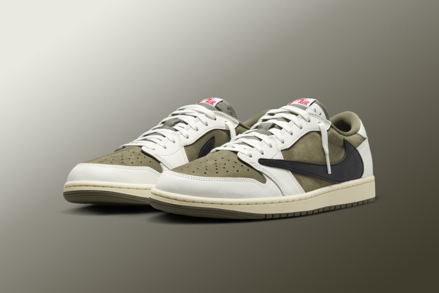 Travis Scott x Air Jordan 1 Low OG 'Medium Olive' Set For Autumn