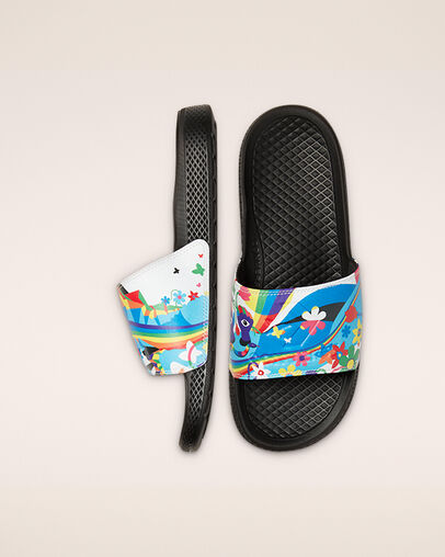 Converse Pride Slides