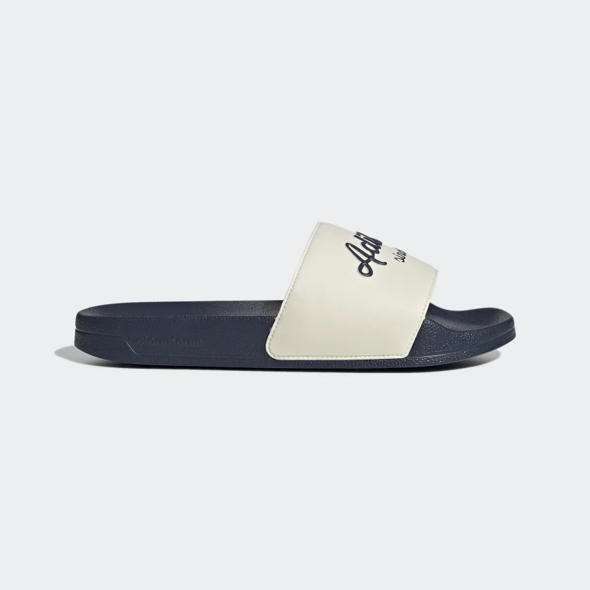 adilette blau beige vintage