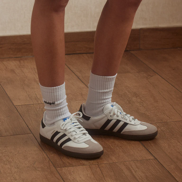 adidas Samba OG 'White' on feet