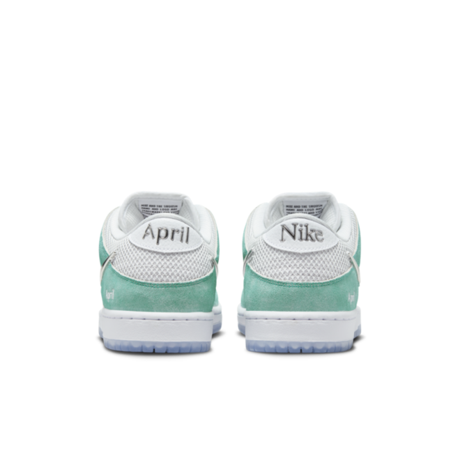 April Skateboards x Nike Dunk Low SB 'Turbo Green' logo's