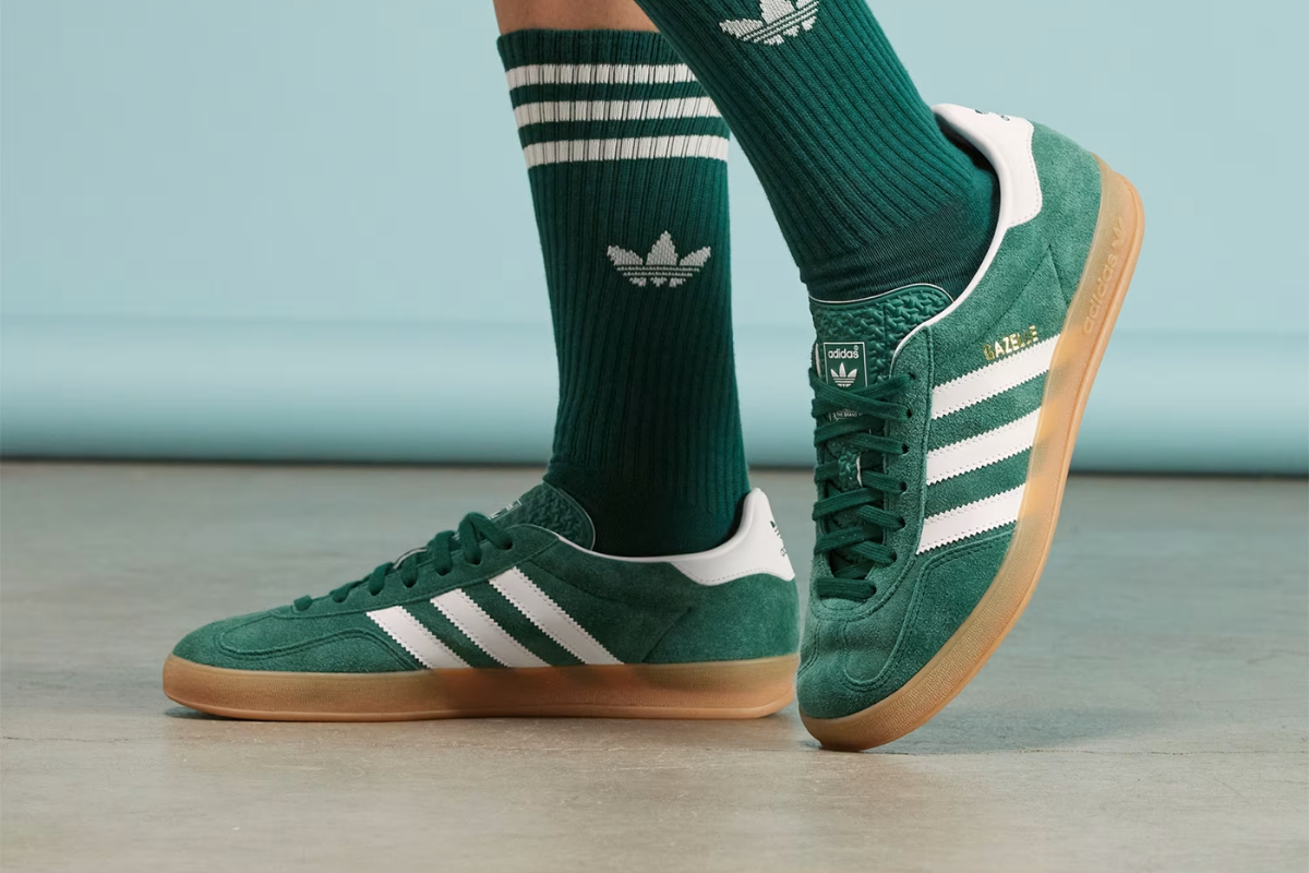 green adidas gazelle