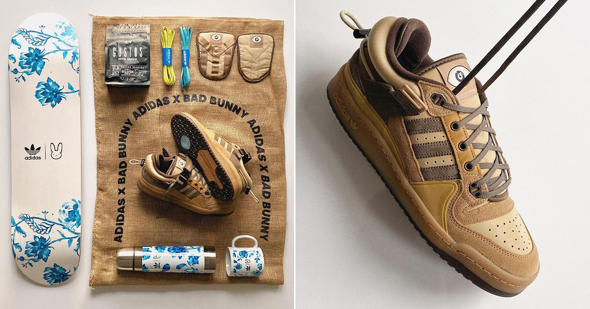 Bad Bunny x adidas Forum Buckle Low 'The First Café' details sneakerjagers skate