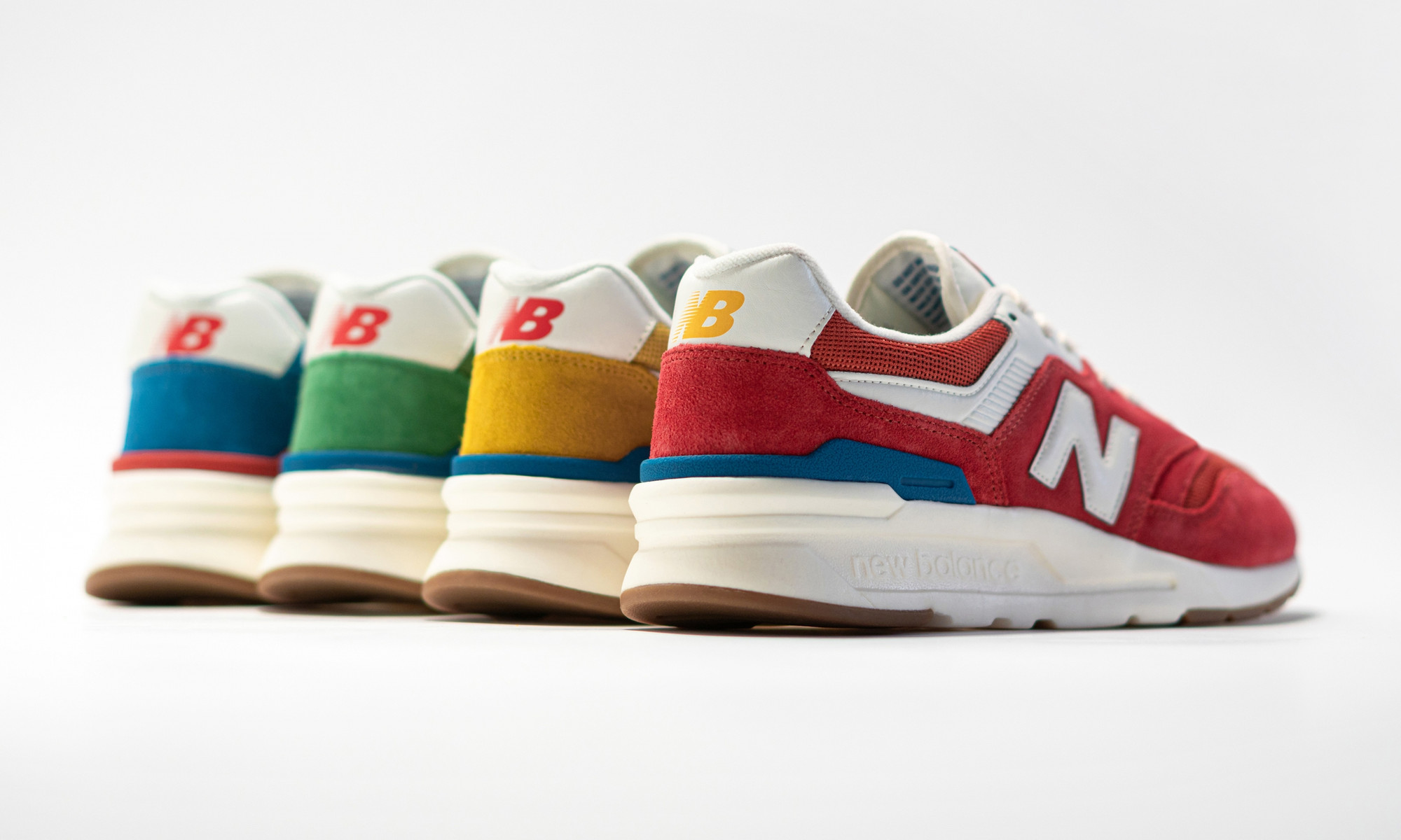 New Balance 997 Blue Red Yellow Green
