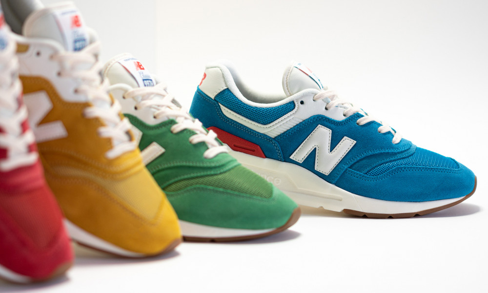 New Balance 997 Blue Red Yellow Green