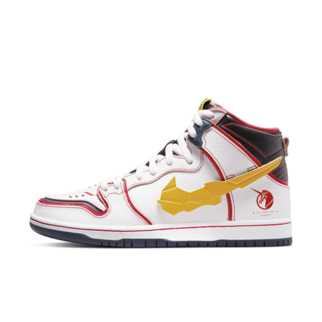 Gundam x Nike SB Dunk High 'White'