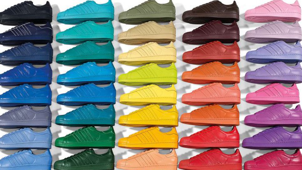 The collaboration between Pharrell Williams and adidas