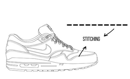 stitching sneaker