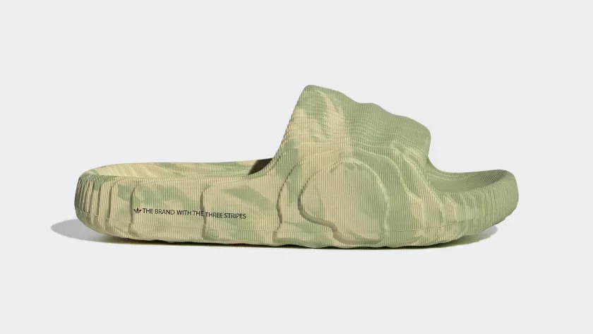 adidas adilette 22 'Magic Lime & St Desert Sand'