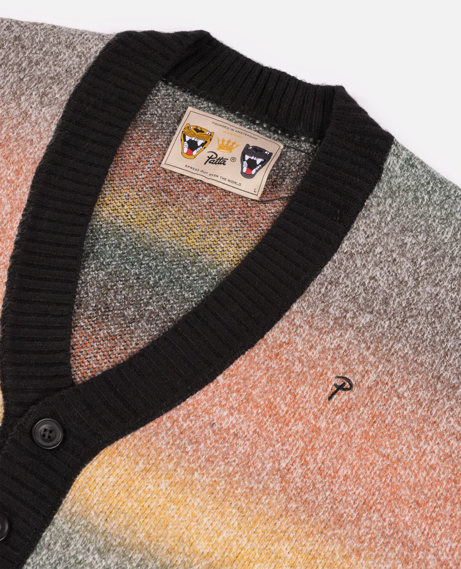 Patta Space Dye Knitted Cardigan (Multi)