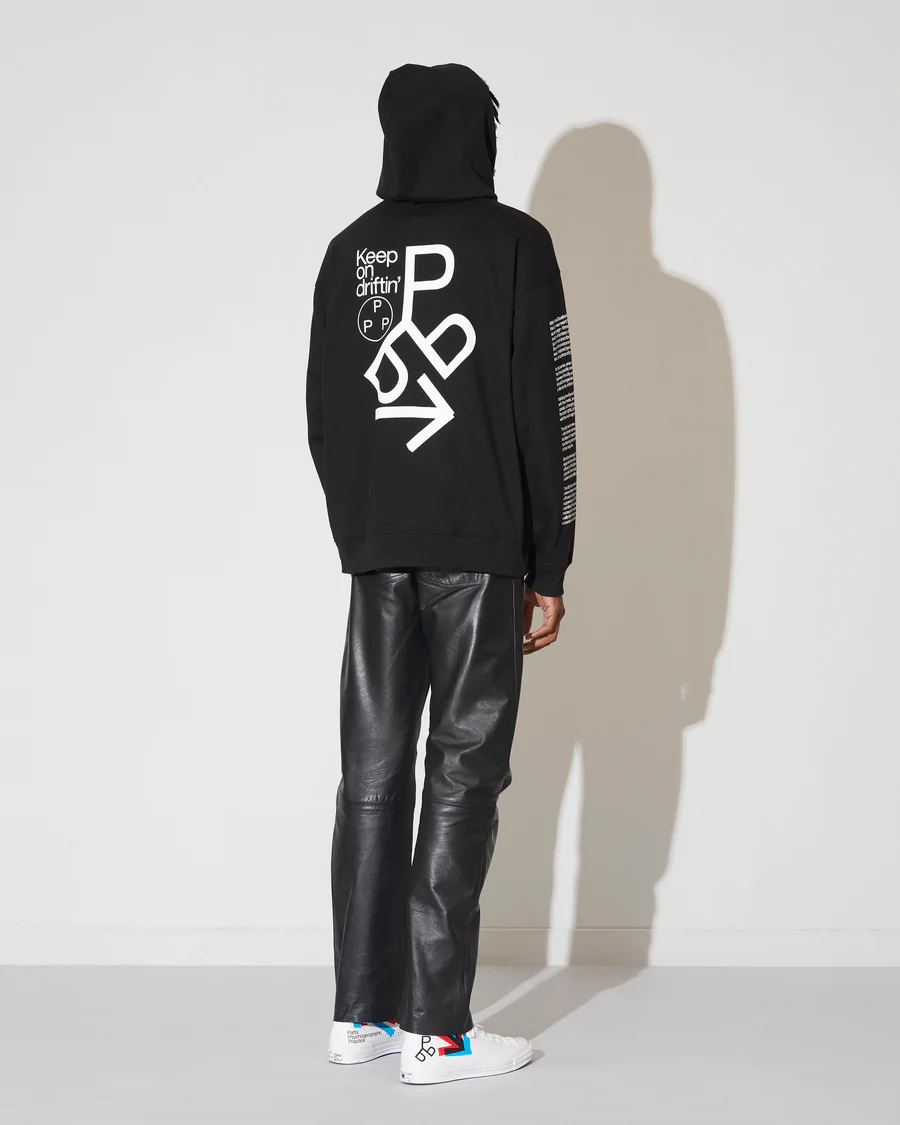 Patta x Experimental Jetset Boxy Hooded Sweater (Black)