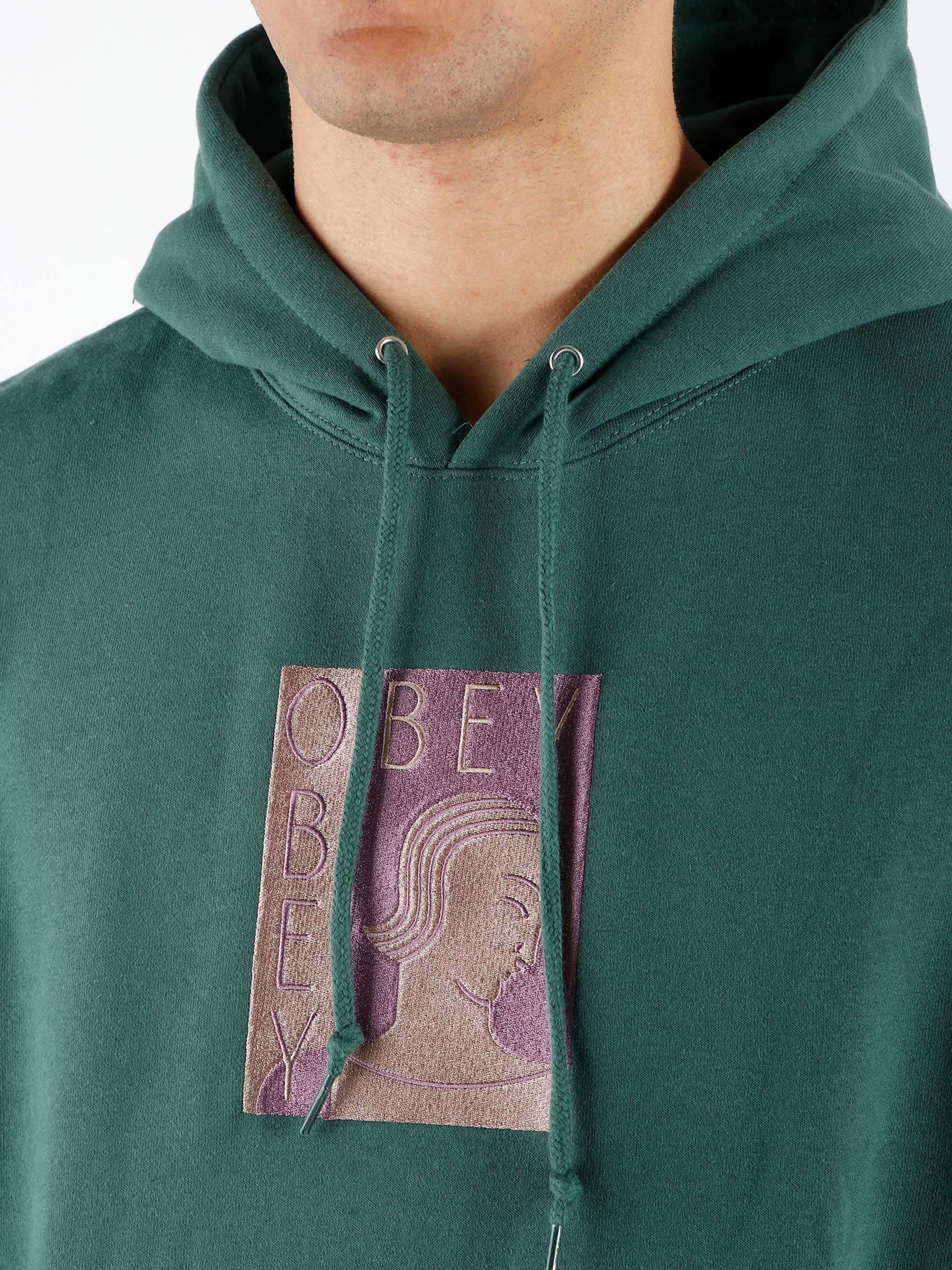 Obey Rio Hoodie Dark Cedar