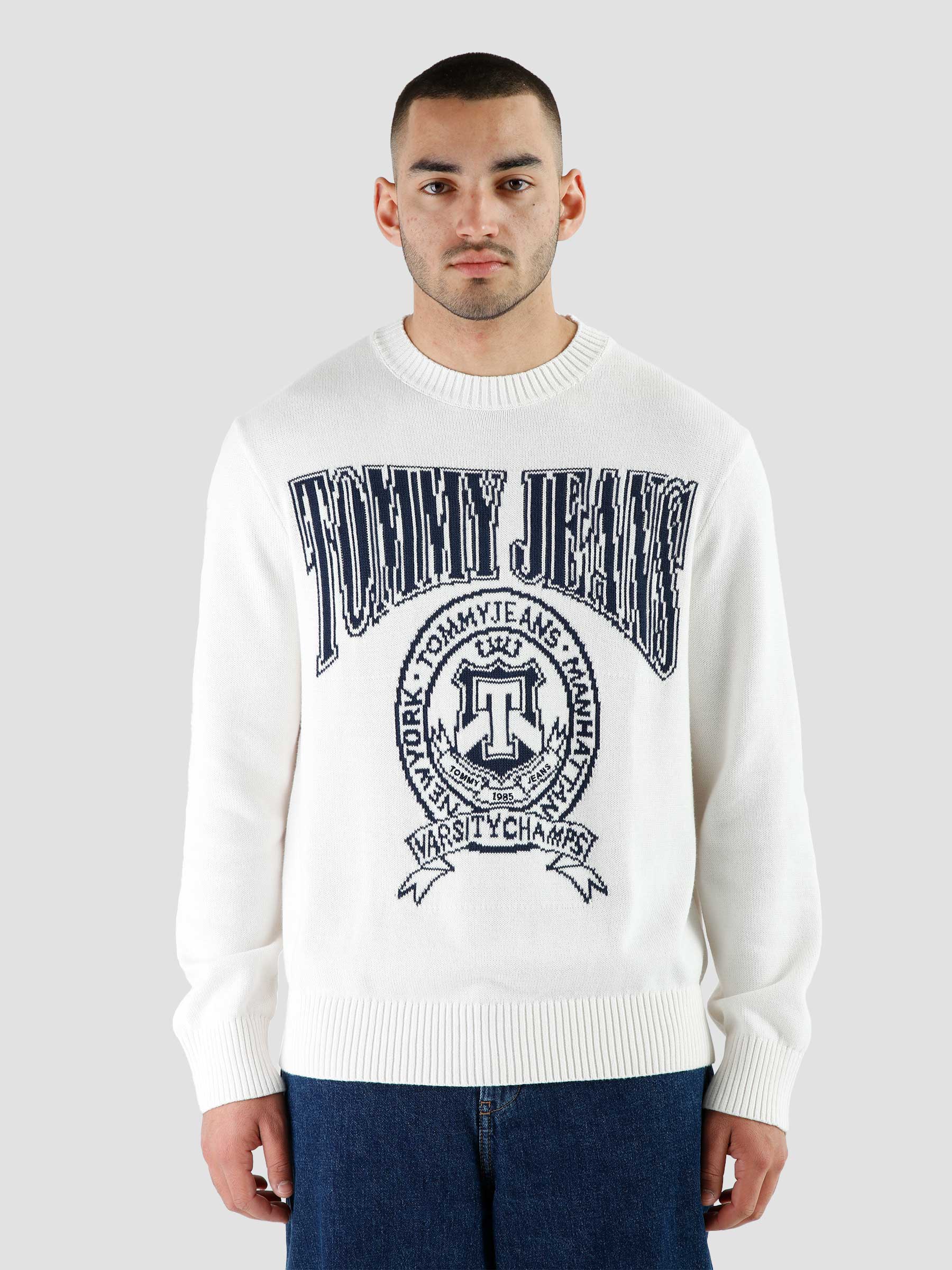 Tommy Jeans Varsity Sweater Ancient White