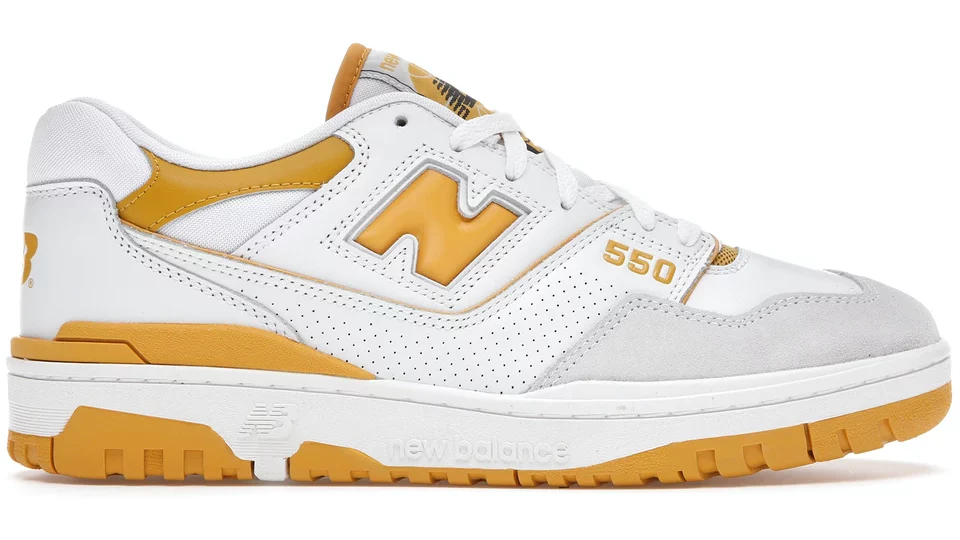 NB 550 'Sea Salt/Varsity Gold'