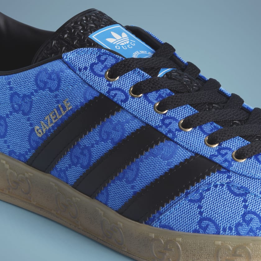 adidas x Gucci Gazelle 'Blue' details