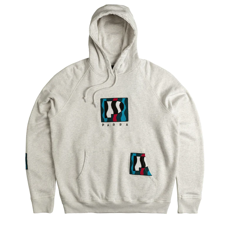 BY PARRA ZEBRA STRIPED P HOODED SWEATSHIRT