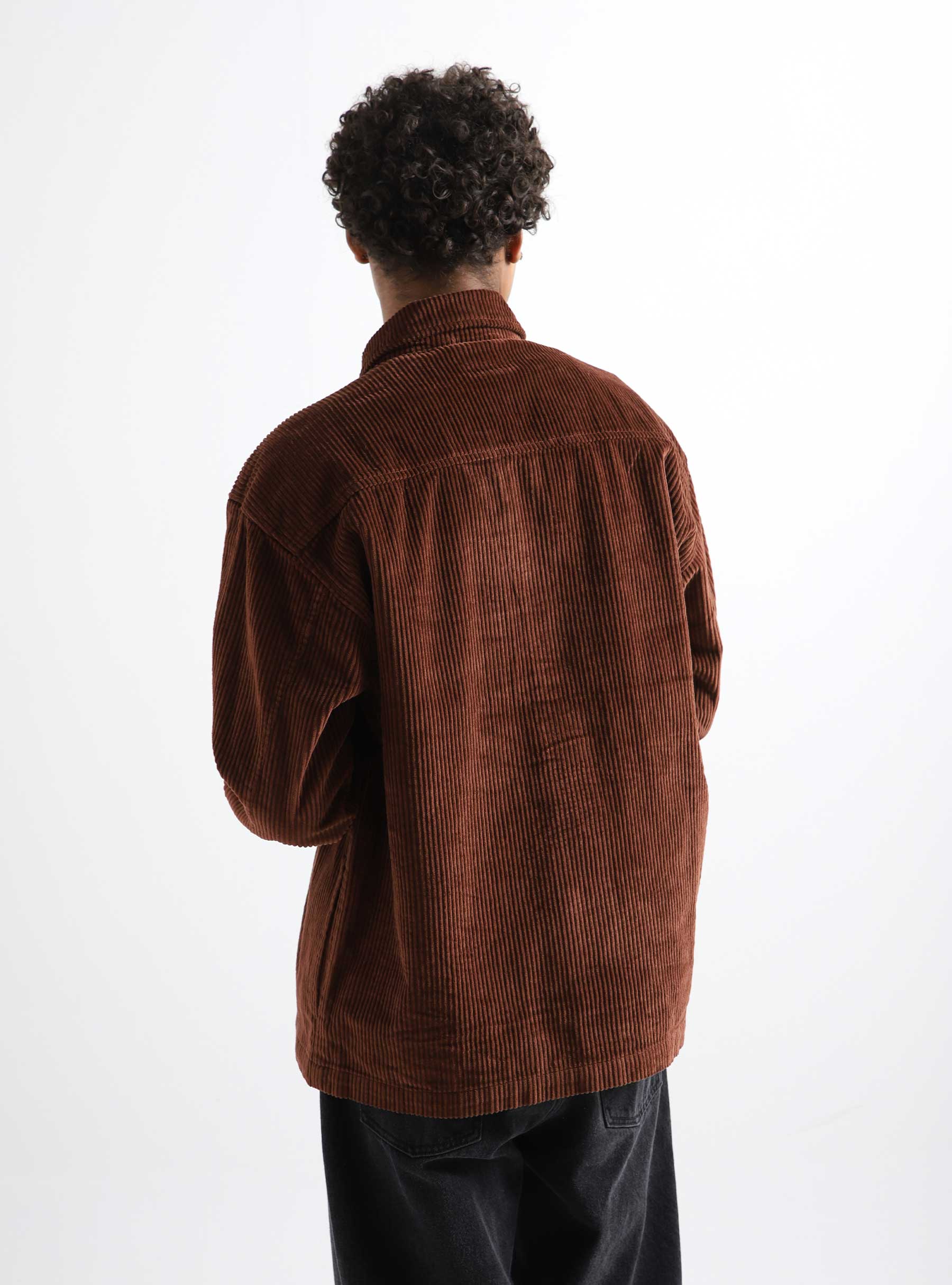 Obey Monte Cord Shirt Jacket Sepia