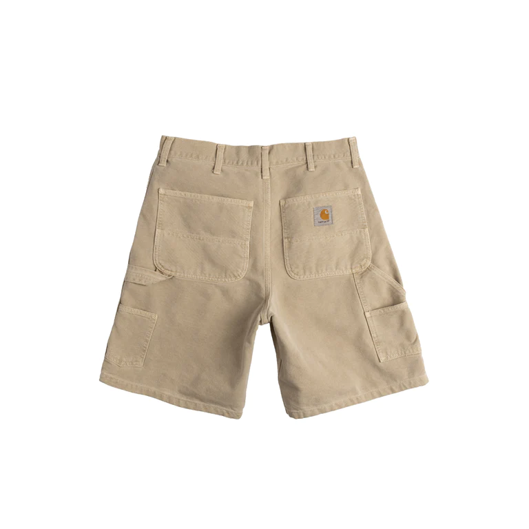 Carhartt WIP Double Knee Short Dusty Hamilton Brown Faded achterkant