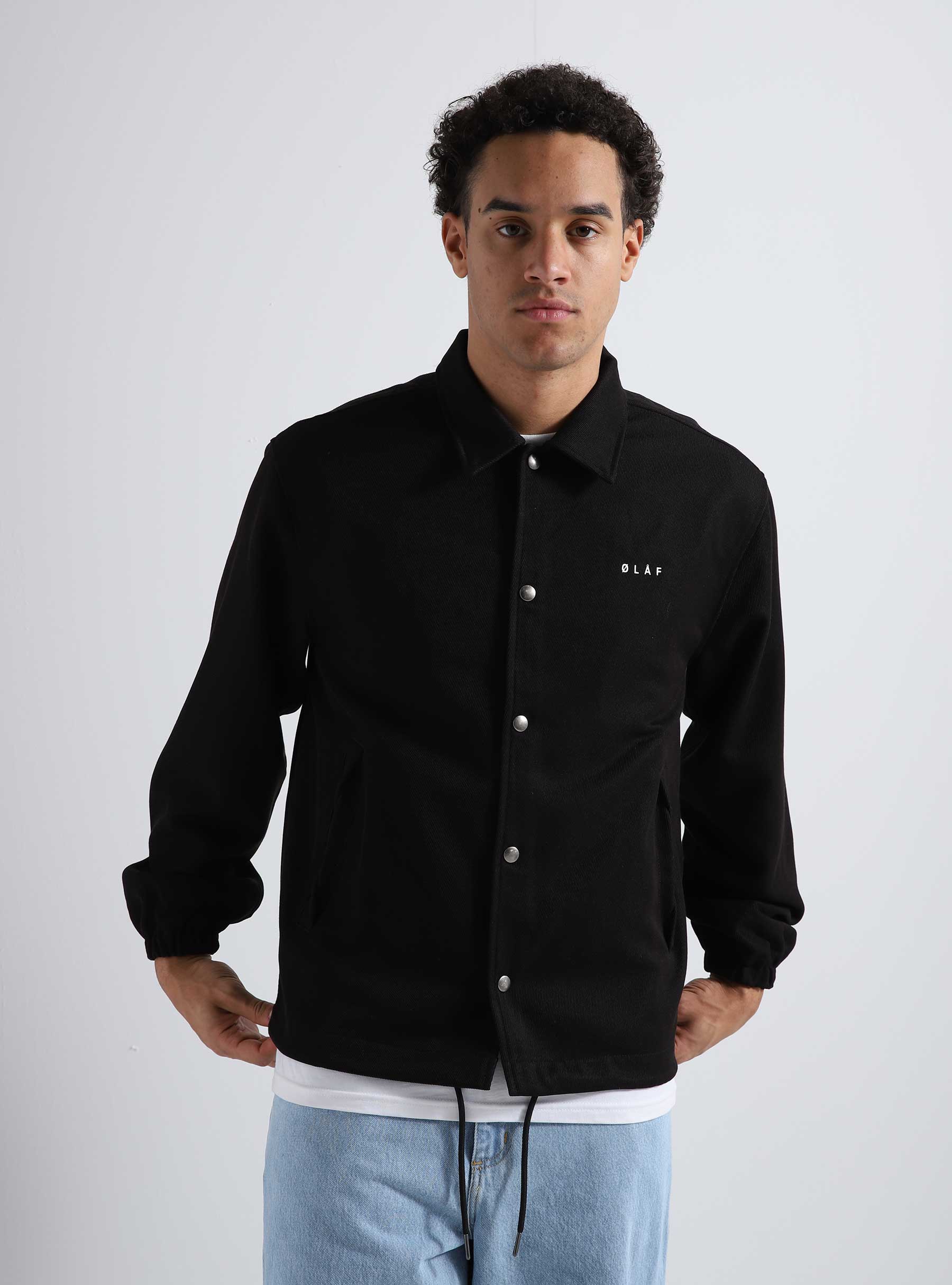 Olaf Coach Jacket Black voorkant