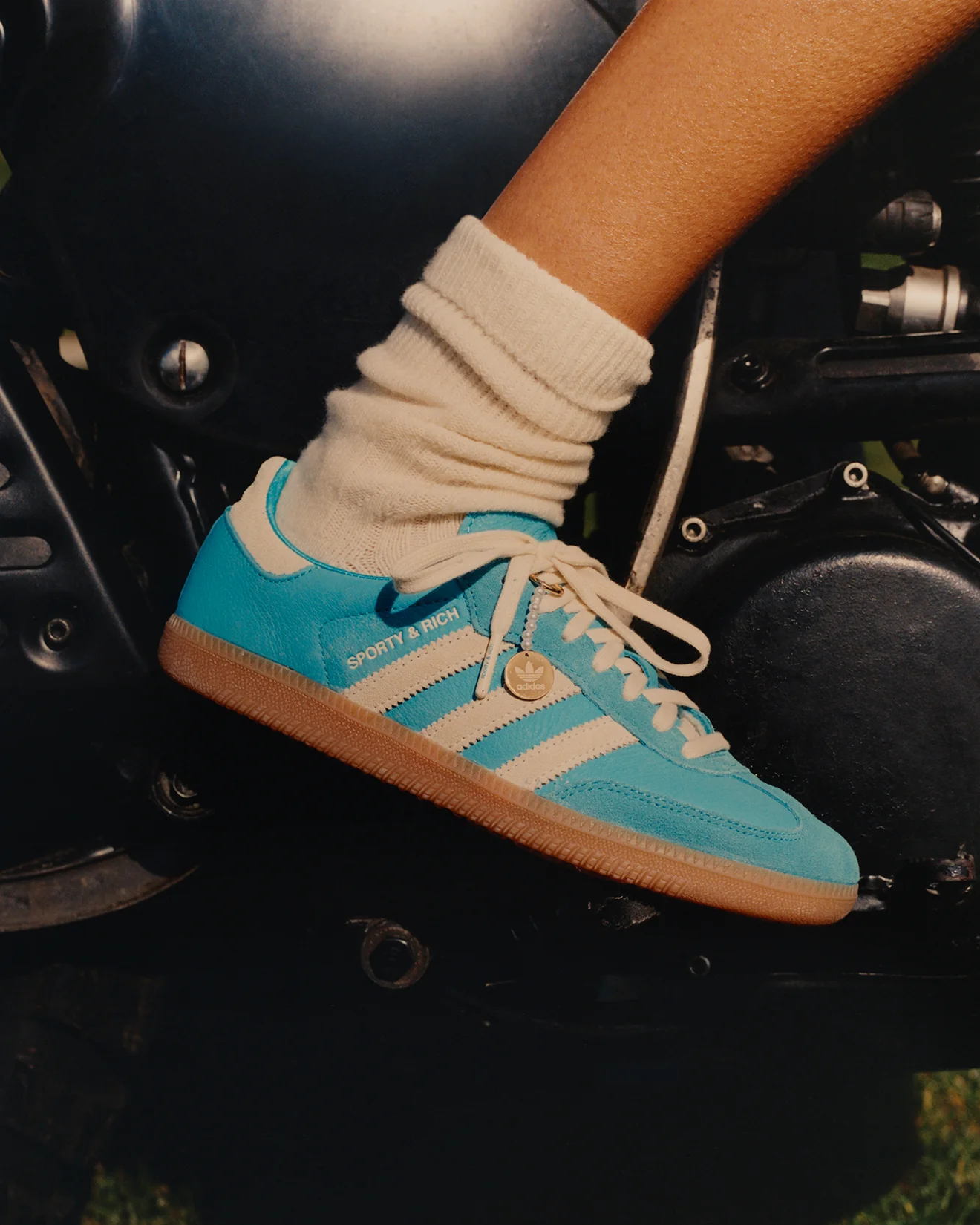 adidas Samba x Sporty & Rich blue rush