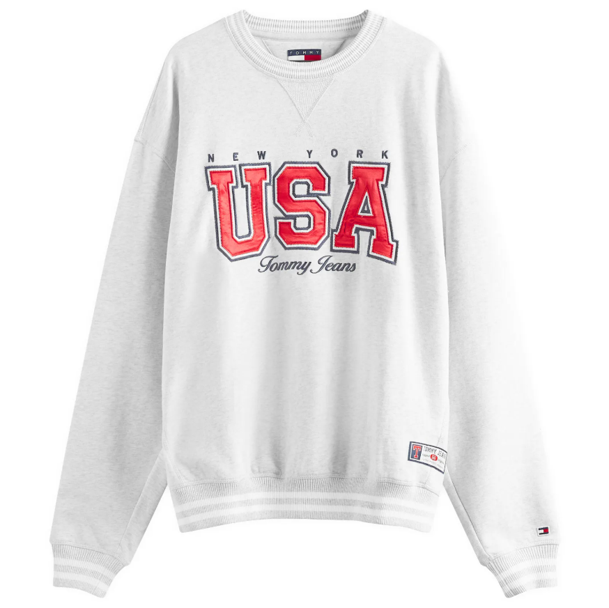 Tommy Jeans Archive Games Team USA Sweatshirt (Silver Grey)
