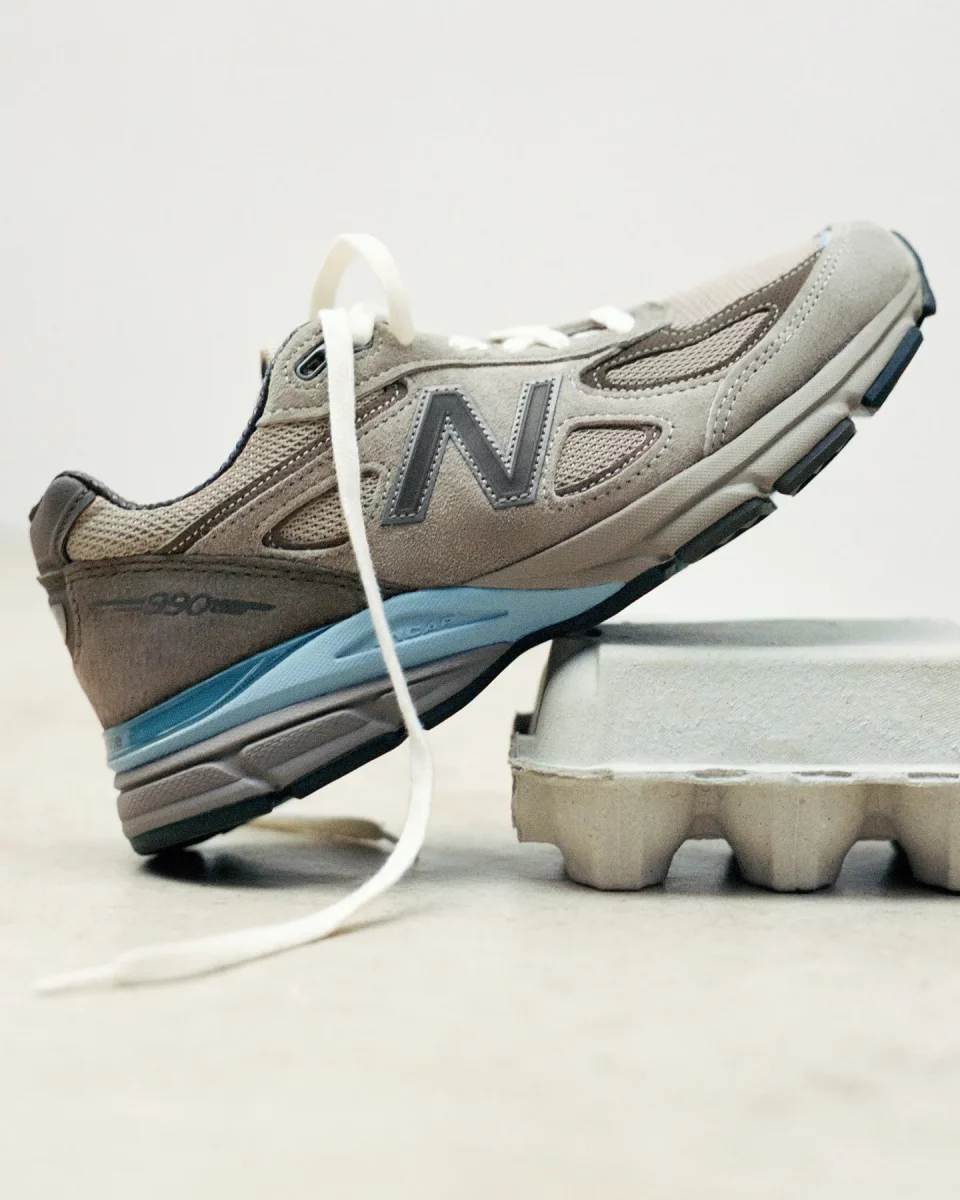 The AURALEE x New Balance 990v4 pack has a release date