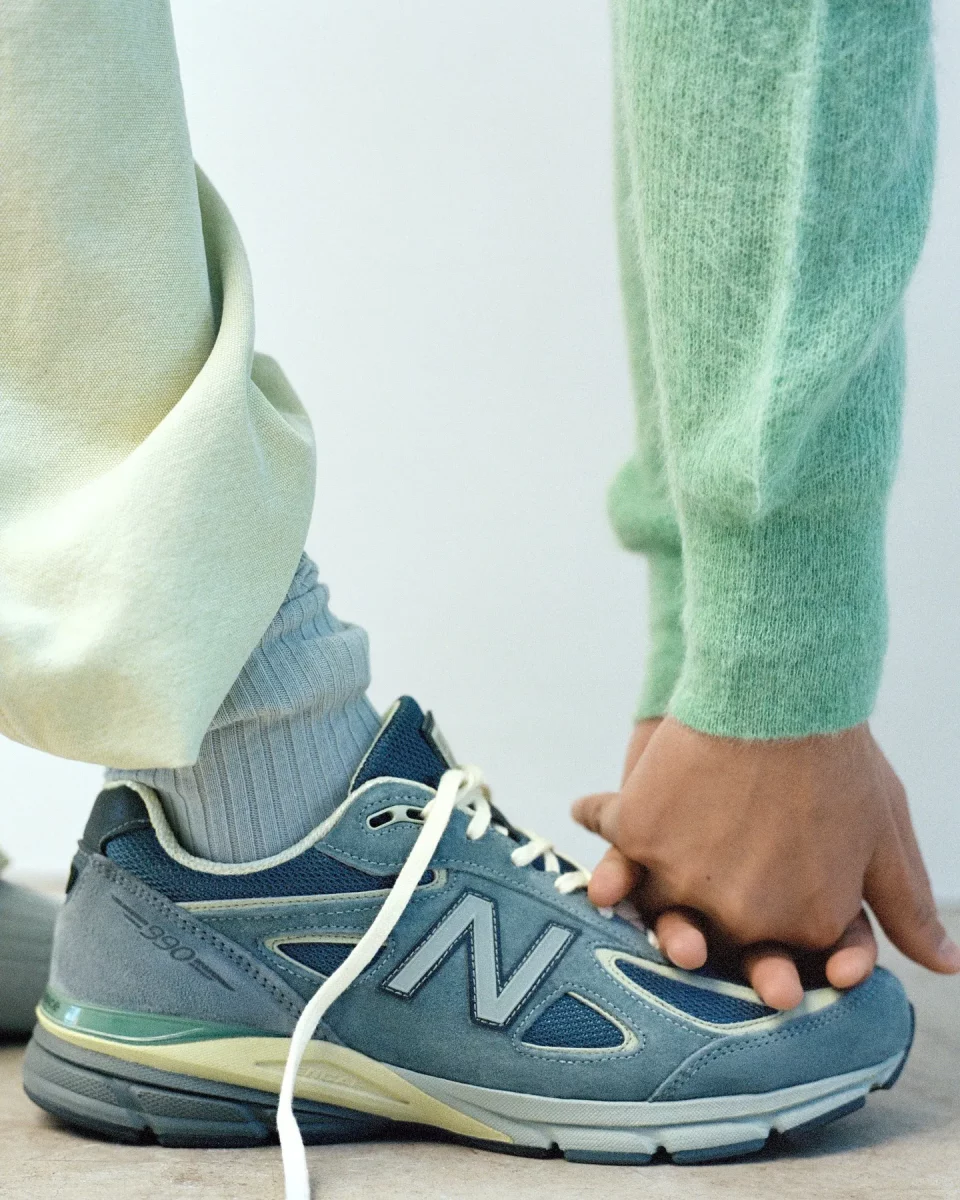 The AURALEE x New Balance 990v4 pack has a release date