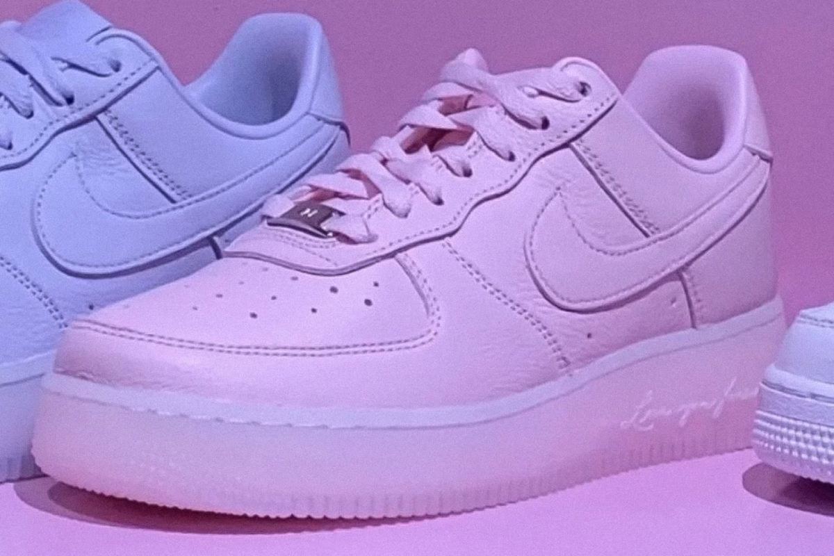 A closer look at the NOCTA x Nike Air Force 1 Low 'Pink Foam