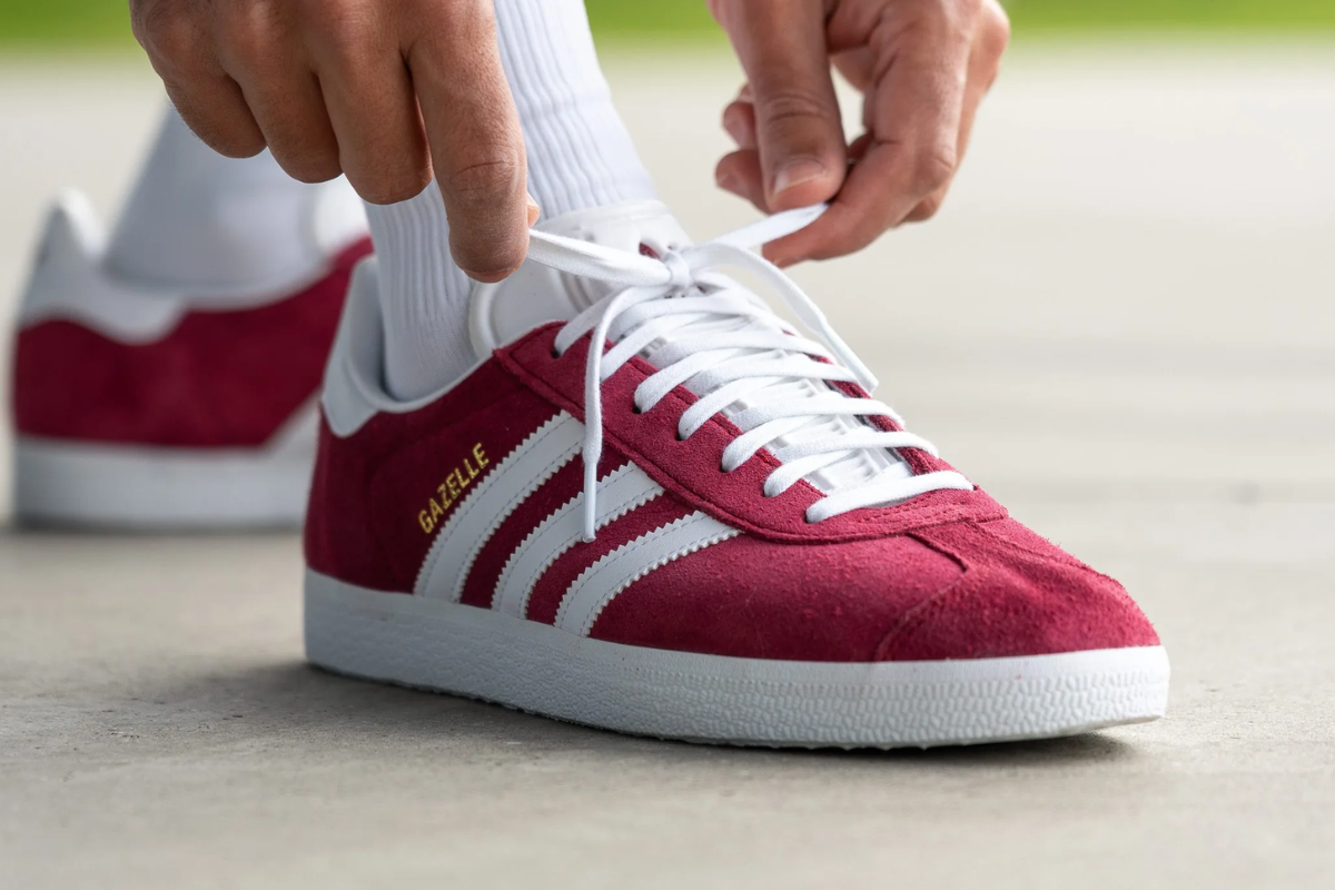 red adidas gazelle