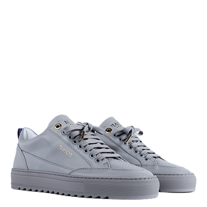 Mason Garments Tia Leather/Python Grey SS20-18D