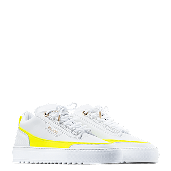 Mason Garments Firenze Leather White / Yellow SS20-14F