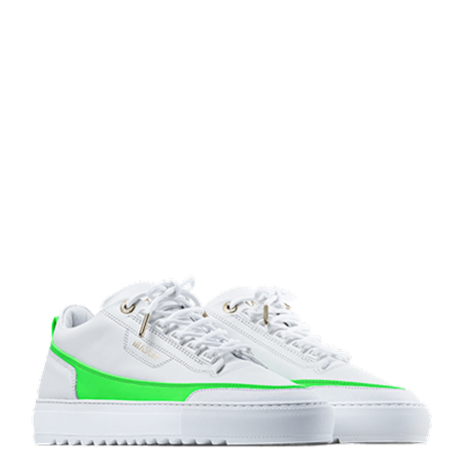 Mason Garments Firenze Leather White / Green SS20-14A