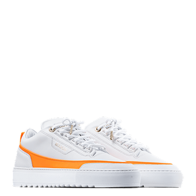 Mason Garments Firenze Leather White / Orange SS20-14D