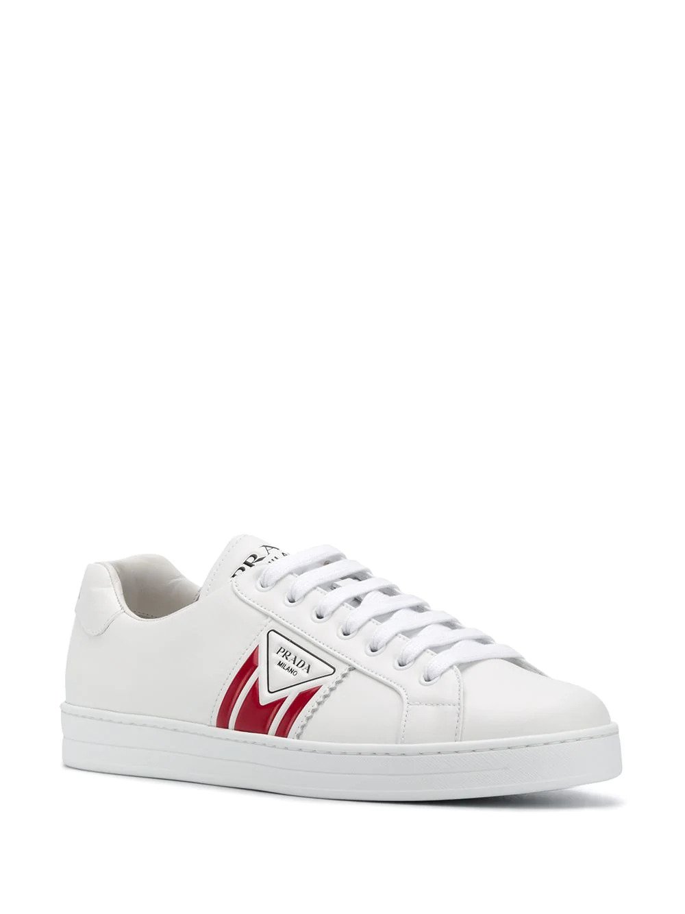 Leather lace up Prada