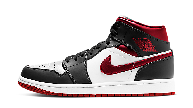 Air Jordan 1 Mid 'Metallic Red'