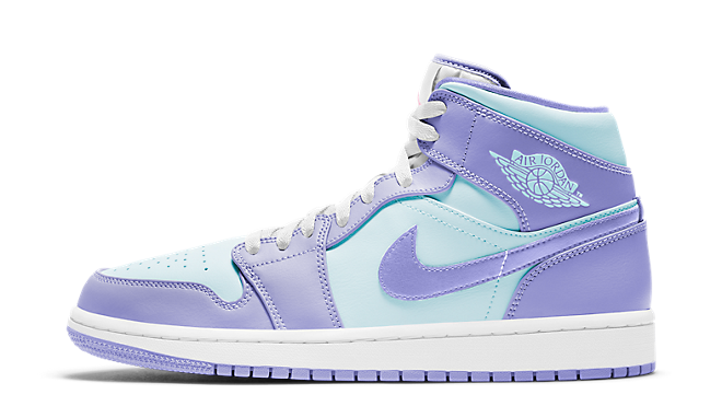 Air Jordan 1 Mid 'Purple Aqua'