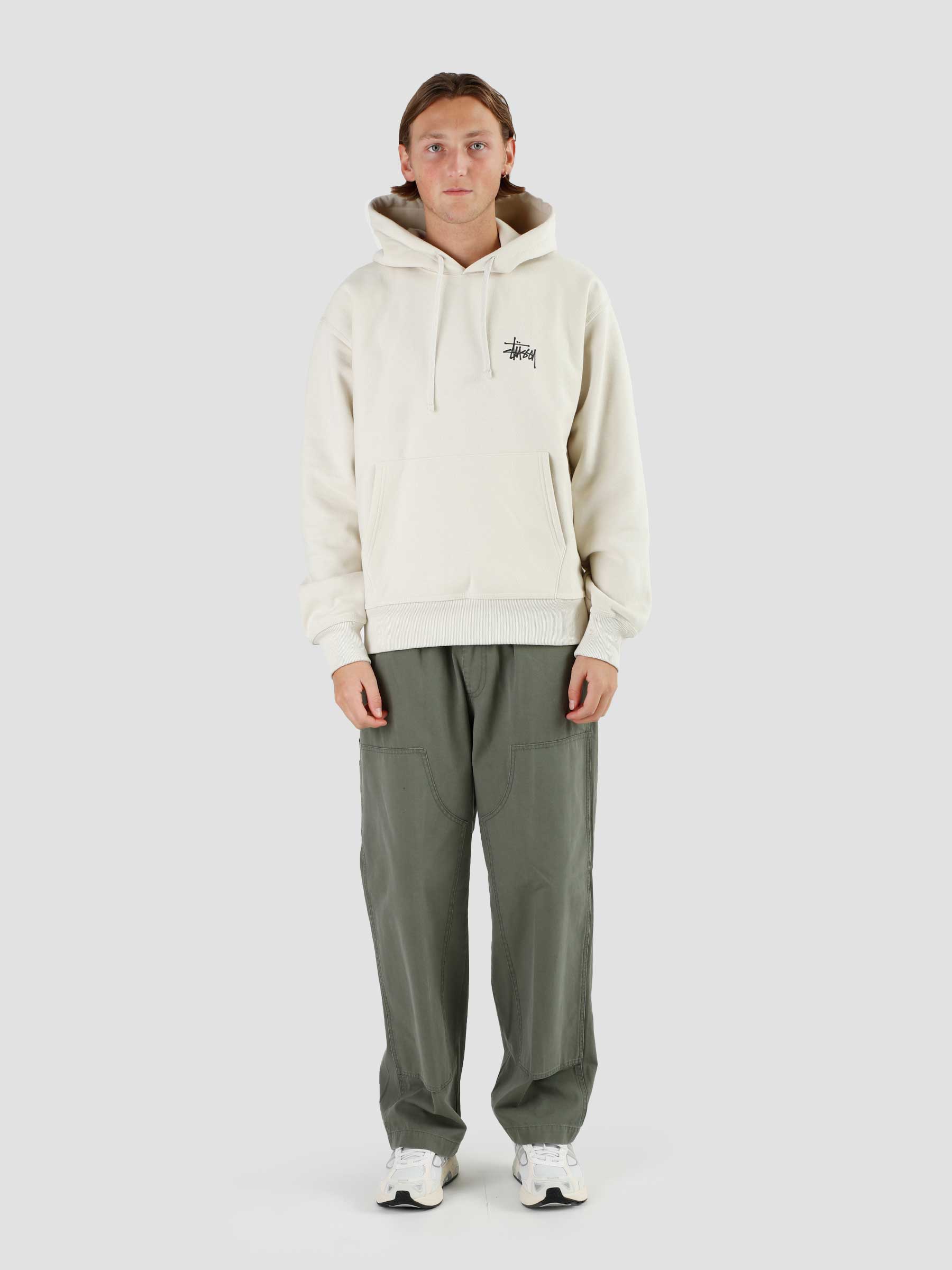 Basic Stussy Hoodie Ash Heather