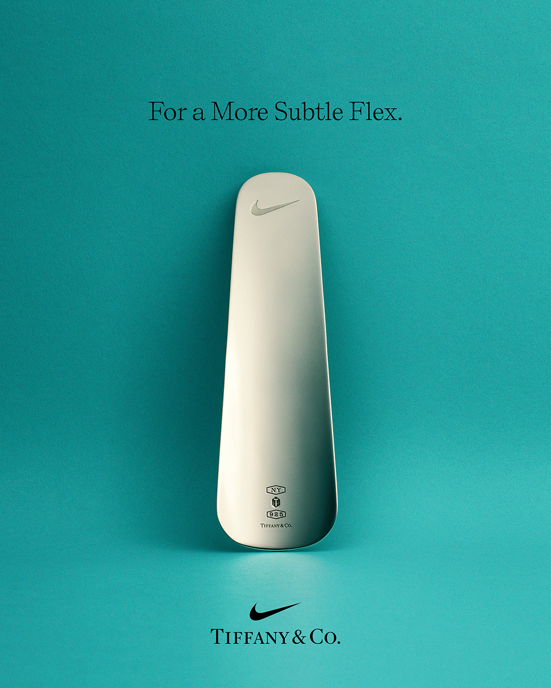 Silver Tiffany & Co x Nike shoe horn