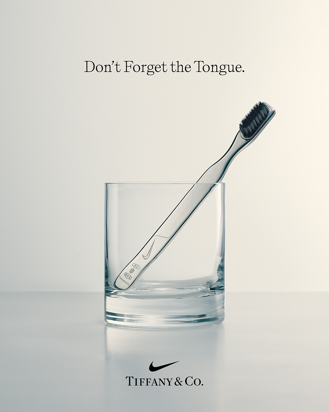 Silver Tiffany & Co x Nike toothbrush