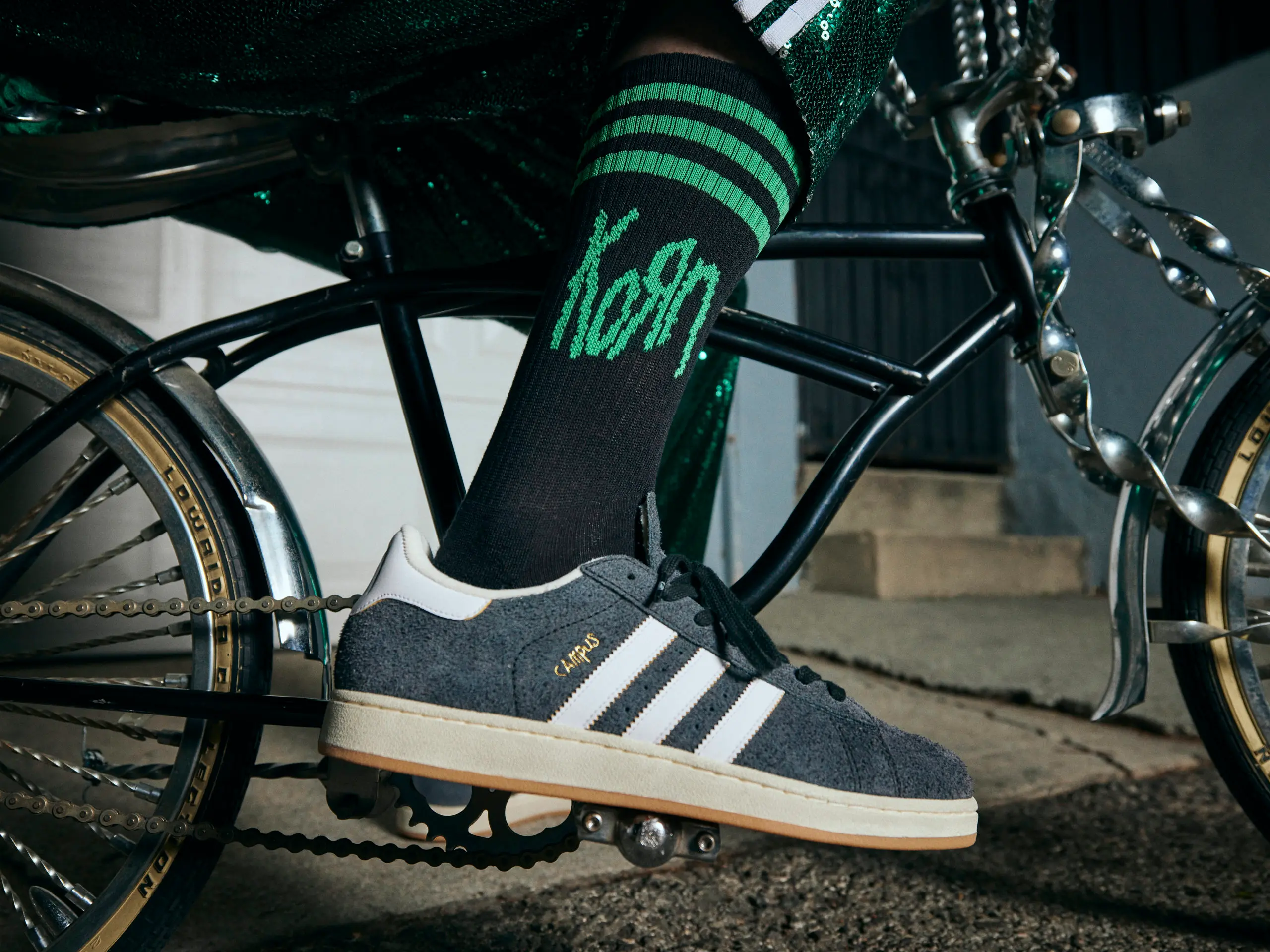 korn adidas campus carbon follow the leader