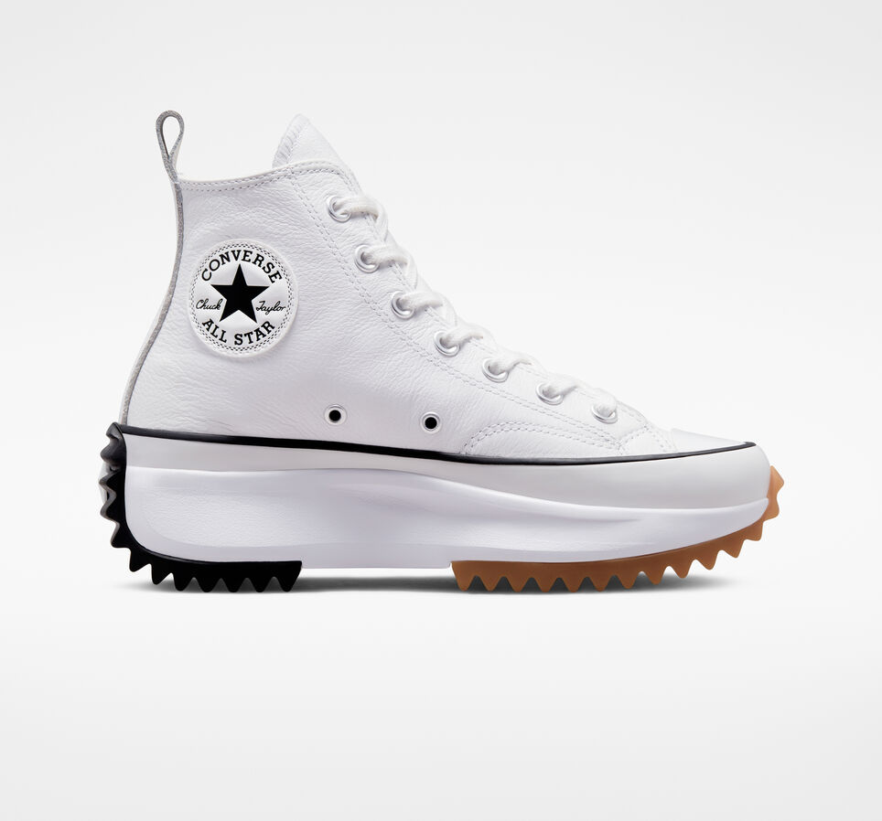Converse Chuck weiß Leder Platform