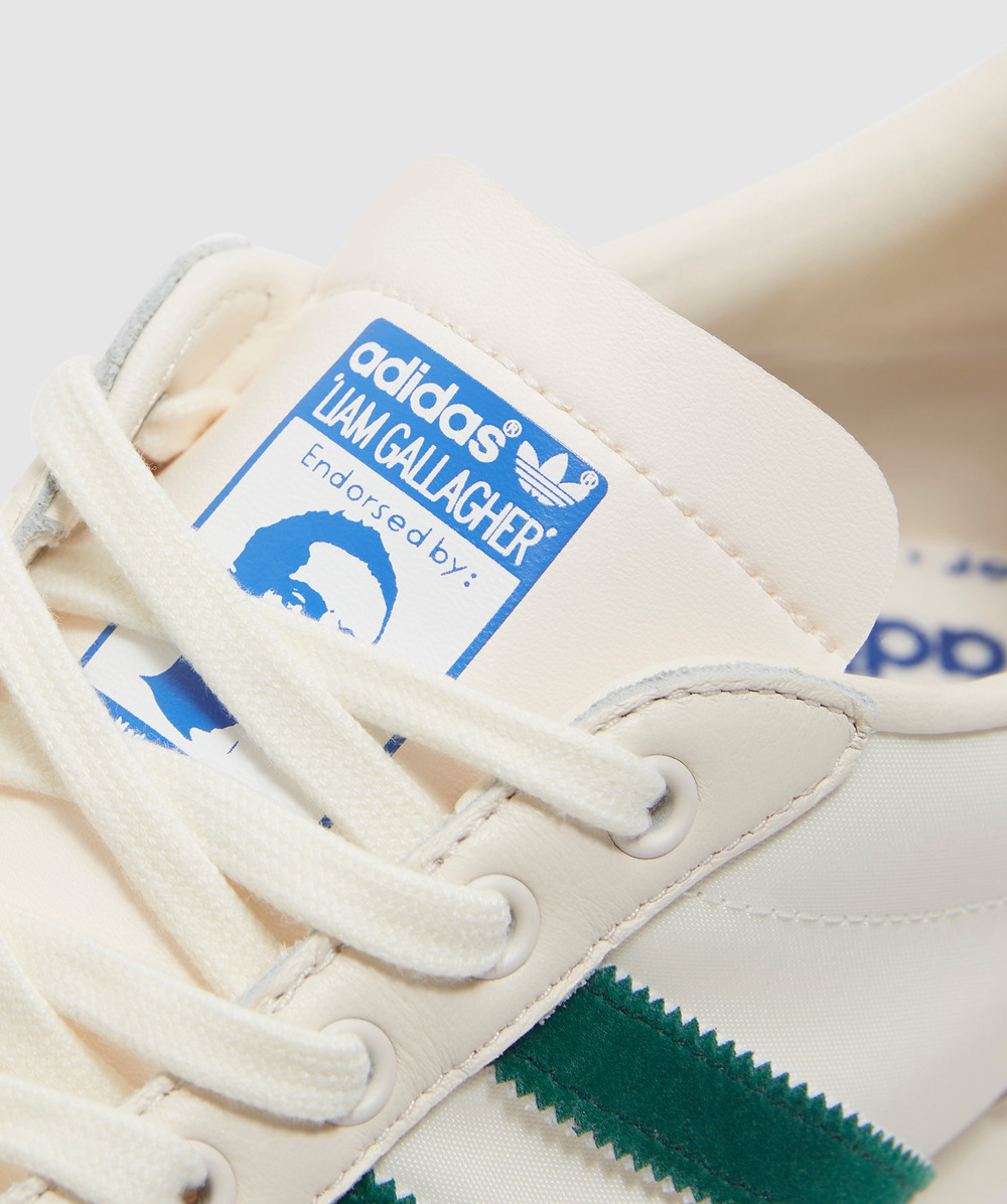 Liam Gallagher x adidas Originals Spezial LG II 'Bottle Green' tong label