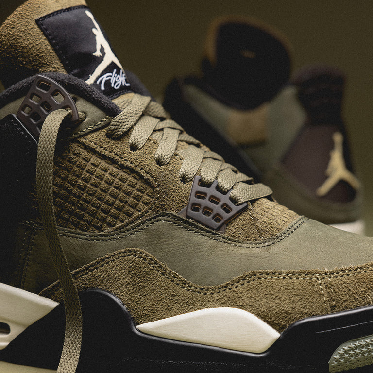 Nike Air Jordan 4 Craft 'Medium Olive' details