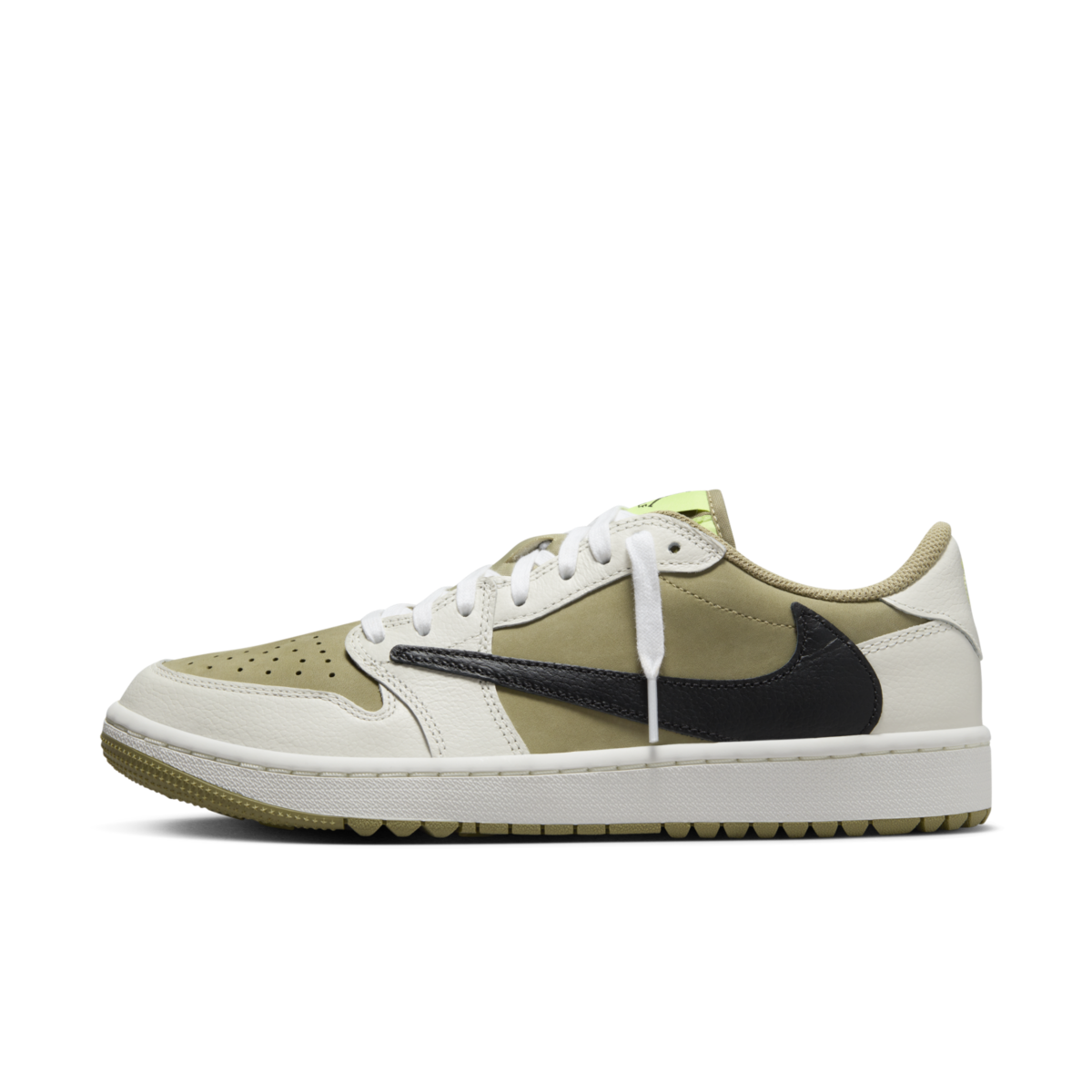 Travis Scott x Air Jordan 1 Low Golf 'Neutral Olive' FZ3124-200