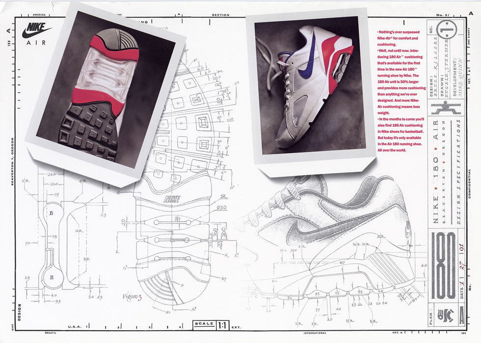 Designing elements of the Air Max 180