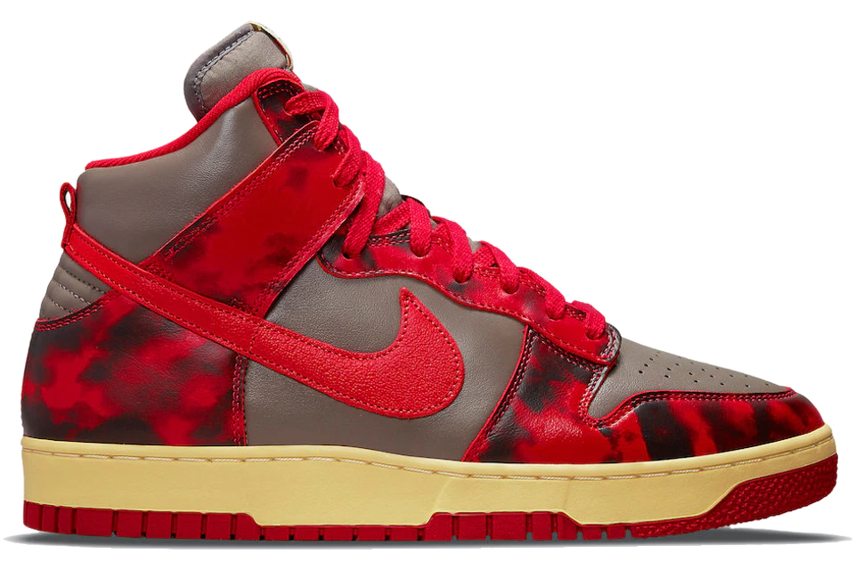 Nike Dunk High 1985 'Red Acid Wash'