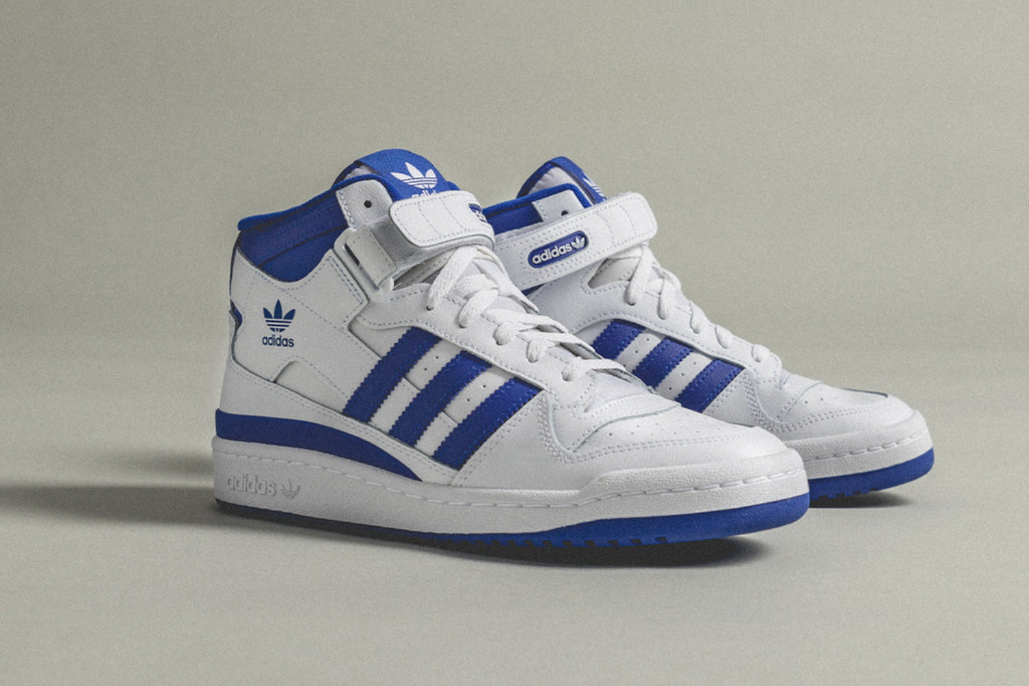 adidas forum mid blue white