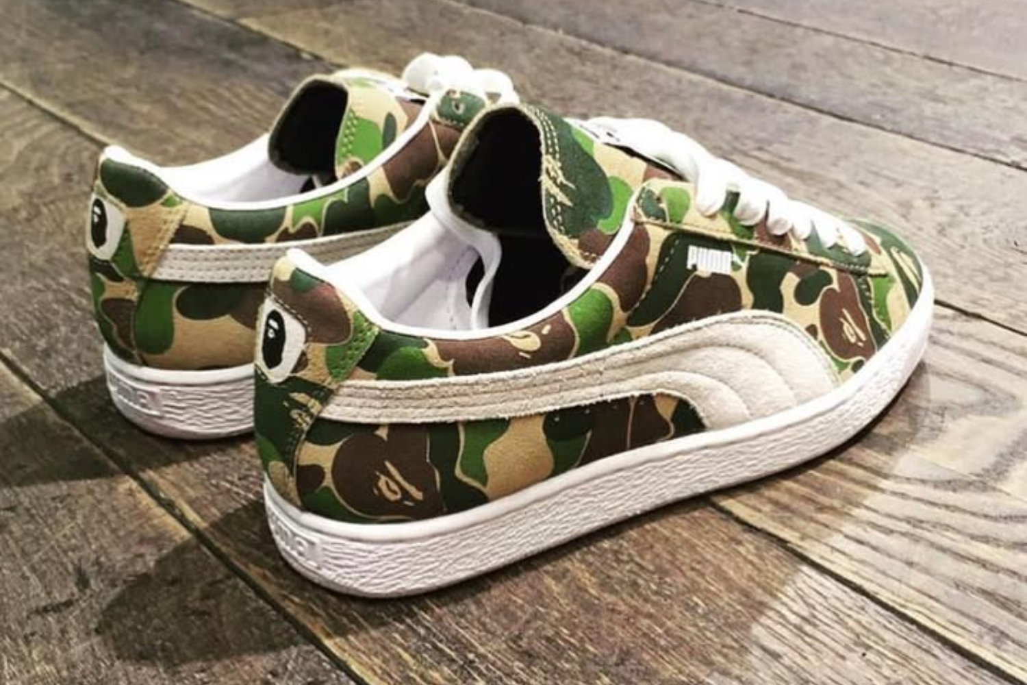 puma suede bape